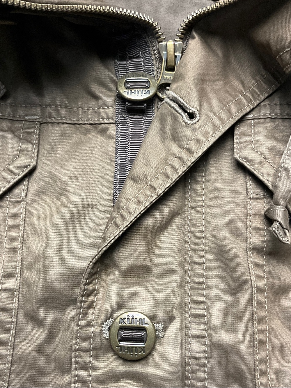 Kuhl Men's Kollusion Hooded Jacket in Coffee Color Size Medium - Picture 5 of 15